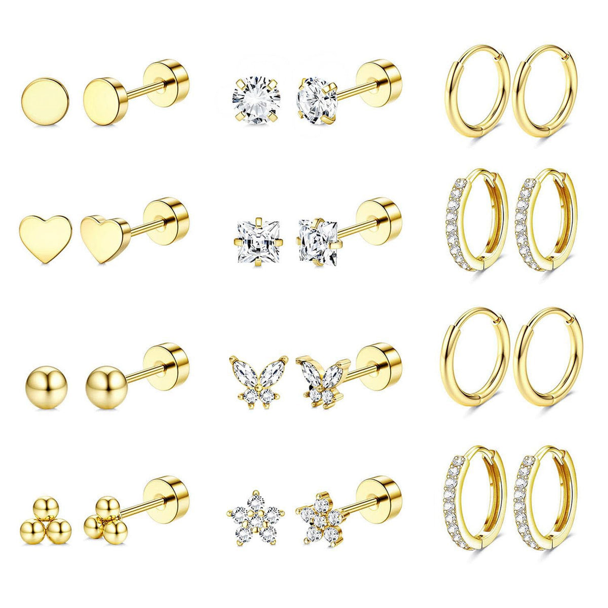 Elegant Anti-Tarnish Earring Set™