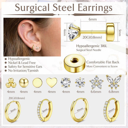 Elegant Anti-Tarnish Earring Set™
