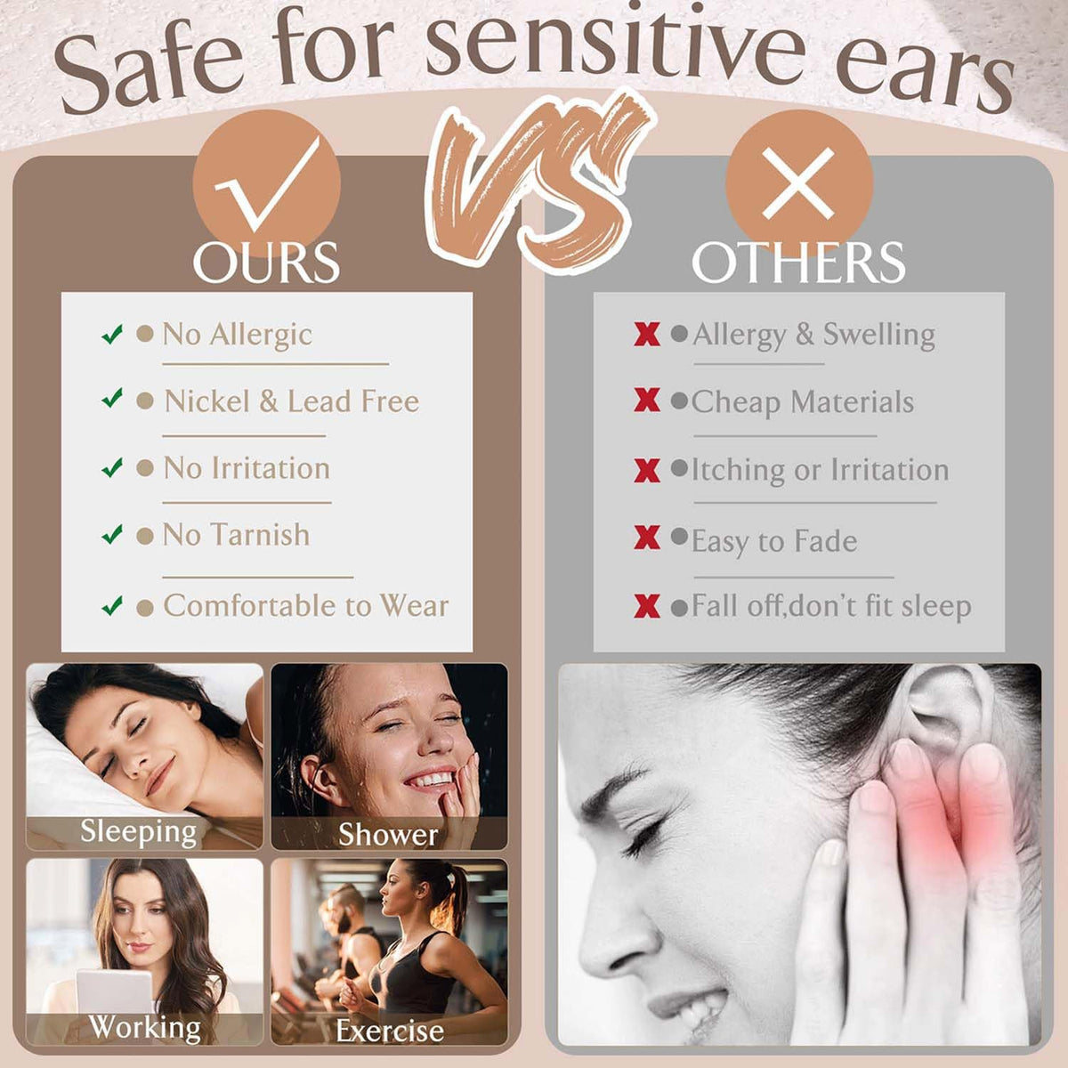 Elegant Anti-Tarnish Earring Set™