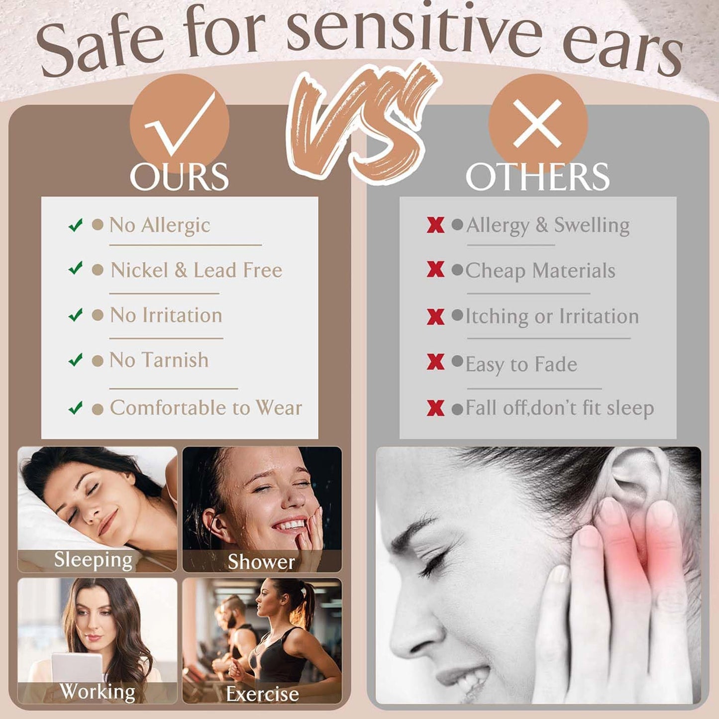 Elegant Anti-Tarnish Earring Set™