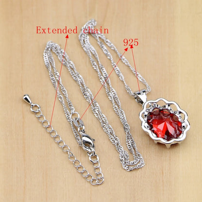 Exquisite Red Zircon Jewelry Set™