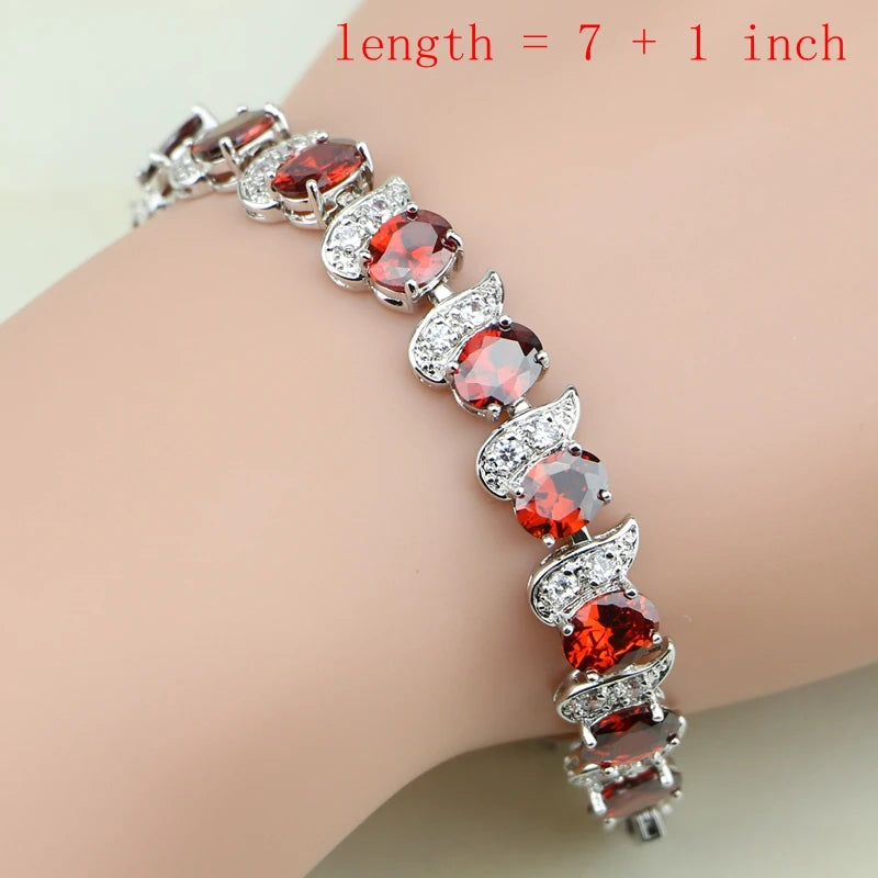 Exquisite Red Zircon Jewelry Set™