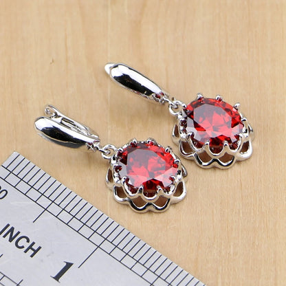 Exquisite Red Zircon Jewelry Set™