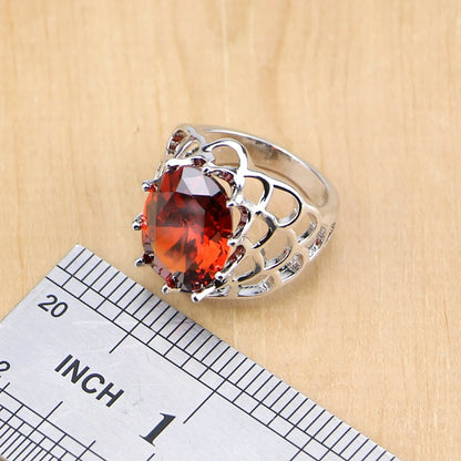 Exquisite Red Zircon Jewelry Set™